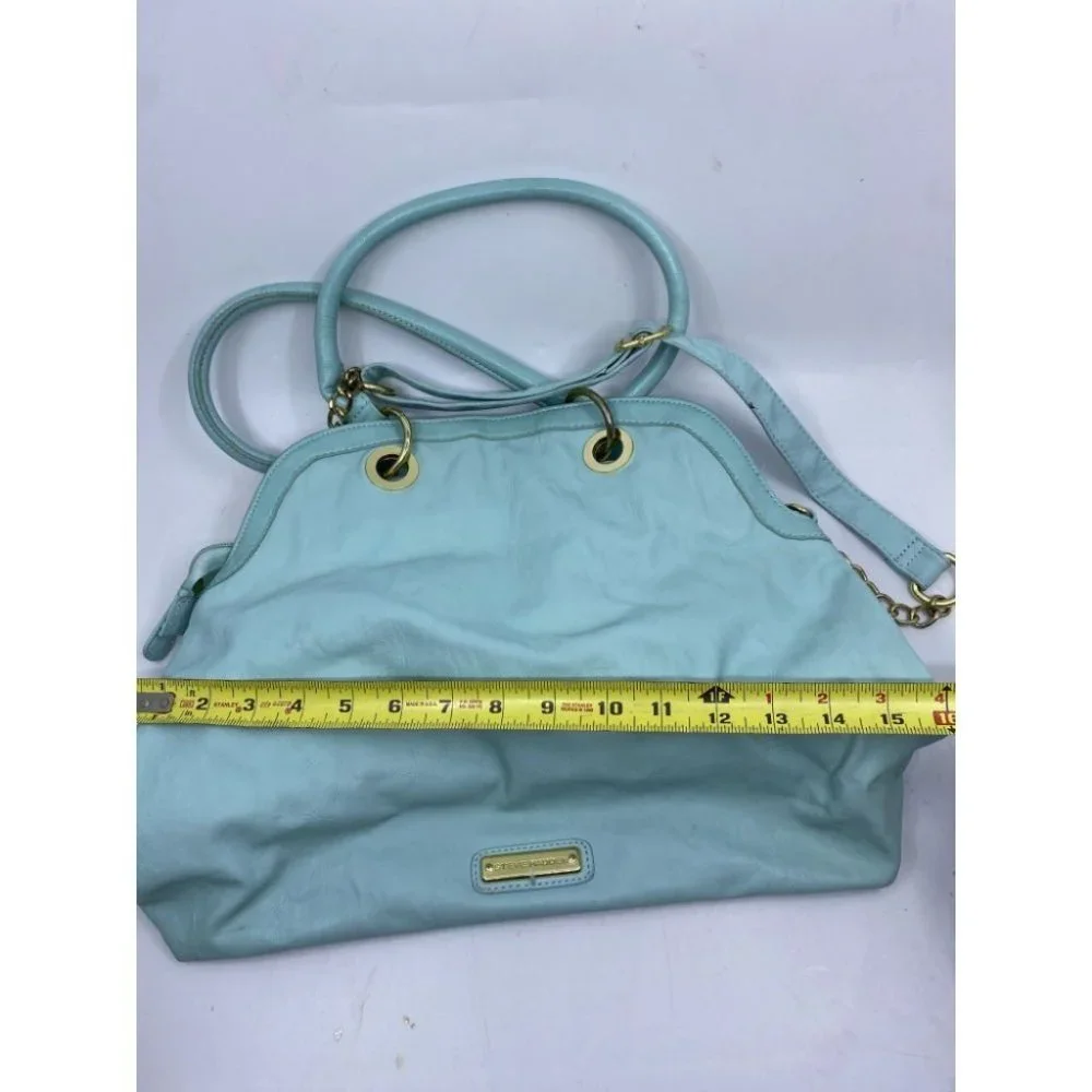 Steve Madden Aqua Blue Faux Leather Crossbody Bag